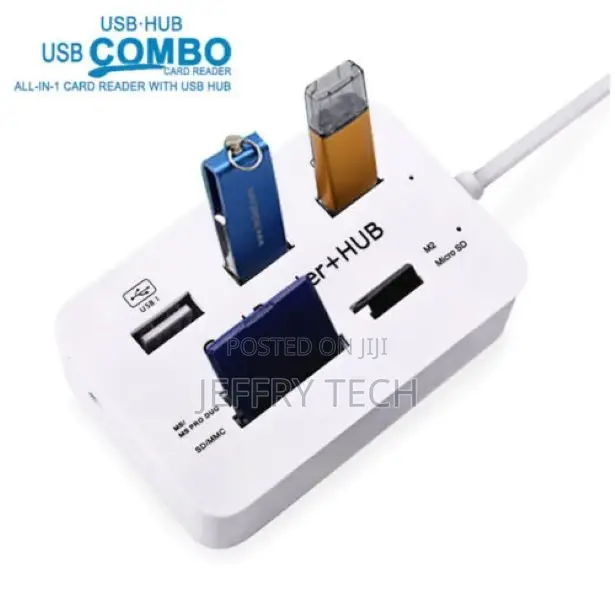 3 Pro Duo High Speed SD/MMC/M2/MS USB Hub Combo 2.0 Ports, M