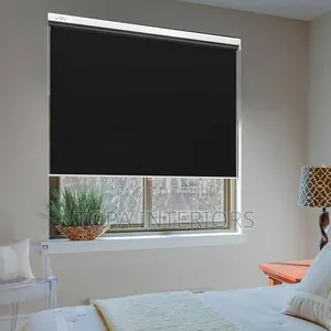 Black Office Roller Blinds for Total Privacy Blackout Blinds