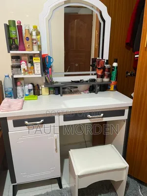 Vanity Dressing Table With a Stand Stool