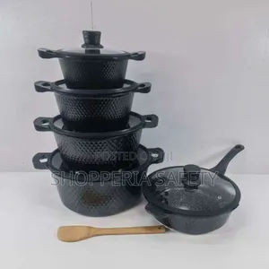 Black 11pcs Bosch Cookware With Silicone Lid Covers