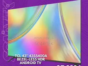 TCL 43” 43S5400A Bezel Less HDR Android Tv