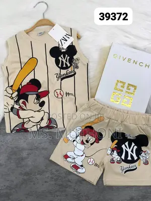 Beige 2 PC Mickey Mouse* 2-8 Years