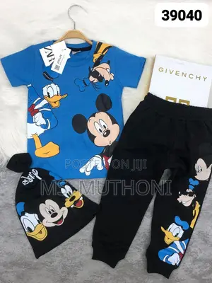 Mickey Mouse 3 Pc* Tshirt + Tracksuit+ Cap