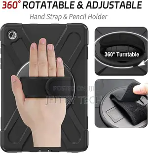 Rugged Case for Samsung Galaxy Tab A9+ With Rotating Stand