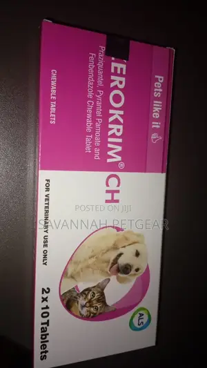 ZEROKRIM DEWORMER for Pets Dog, Cats - 20 Tablets Pack