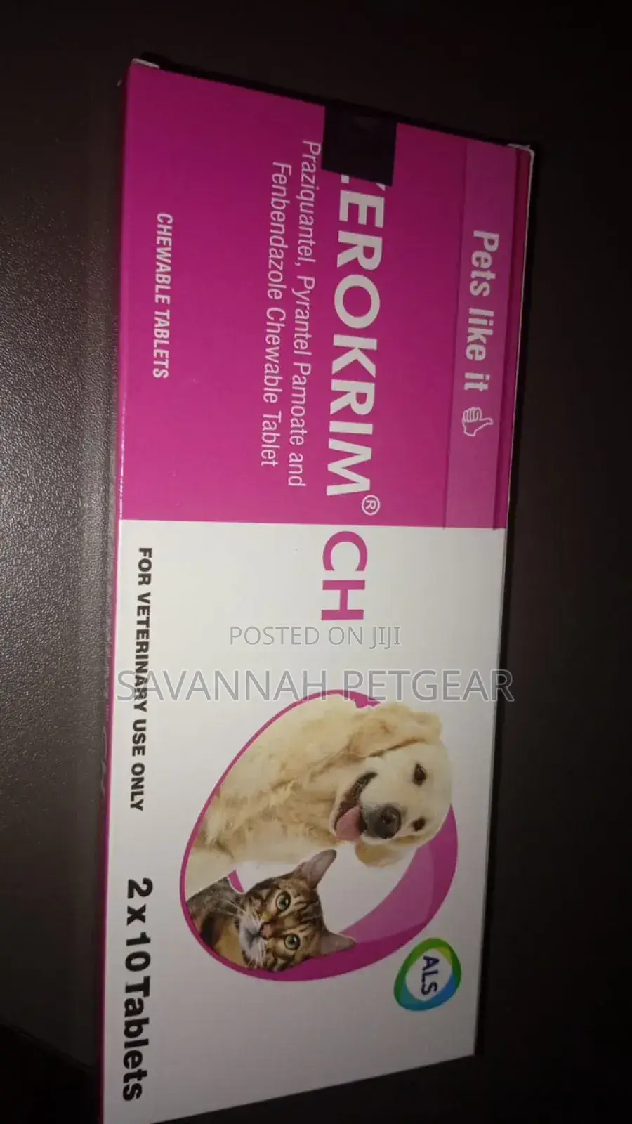 ZEROKRIM DEWORMER for Pets Dog, Cats - 20 Tablets Pack