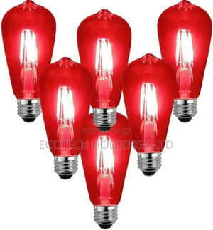 4wts E27 Red Filament Bulbs R01