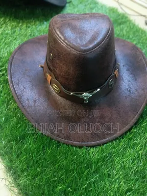 Leather Cow Boy Hats