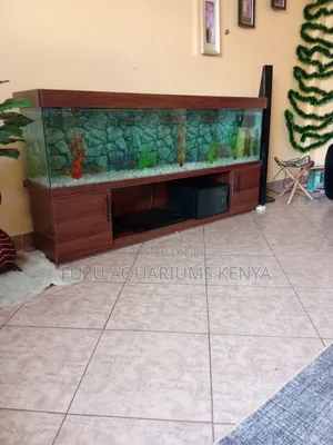 Long TV Stand Aquarium With Cabinet