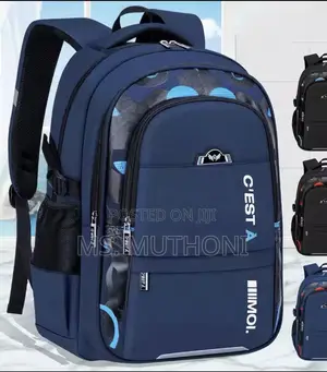 Unisex Compartments Large Kids School Waterproof Backpack
