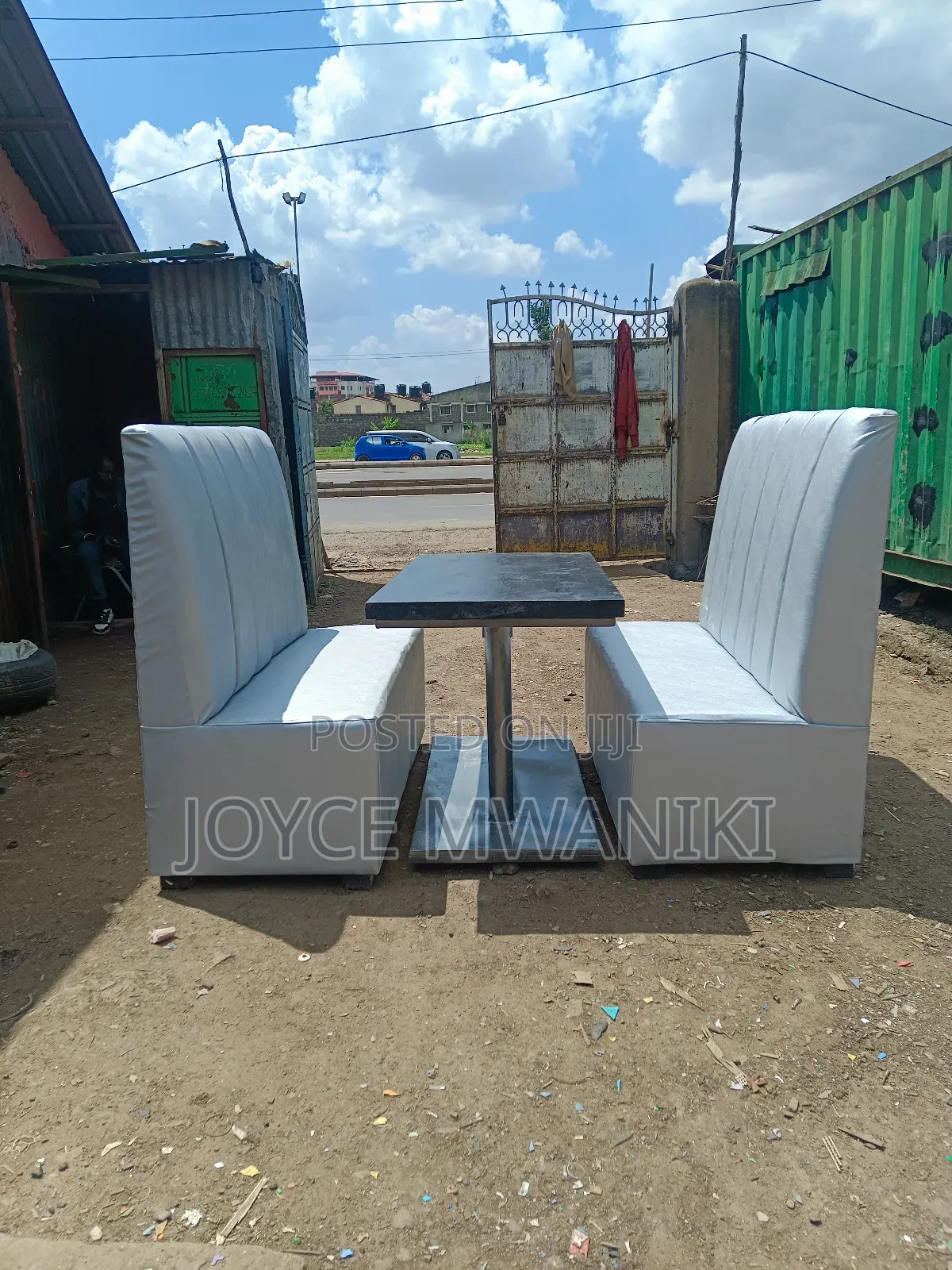 Restaurant Set, 4 Seater Couch and a Table 