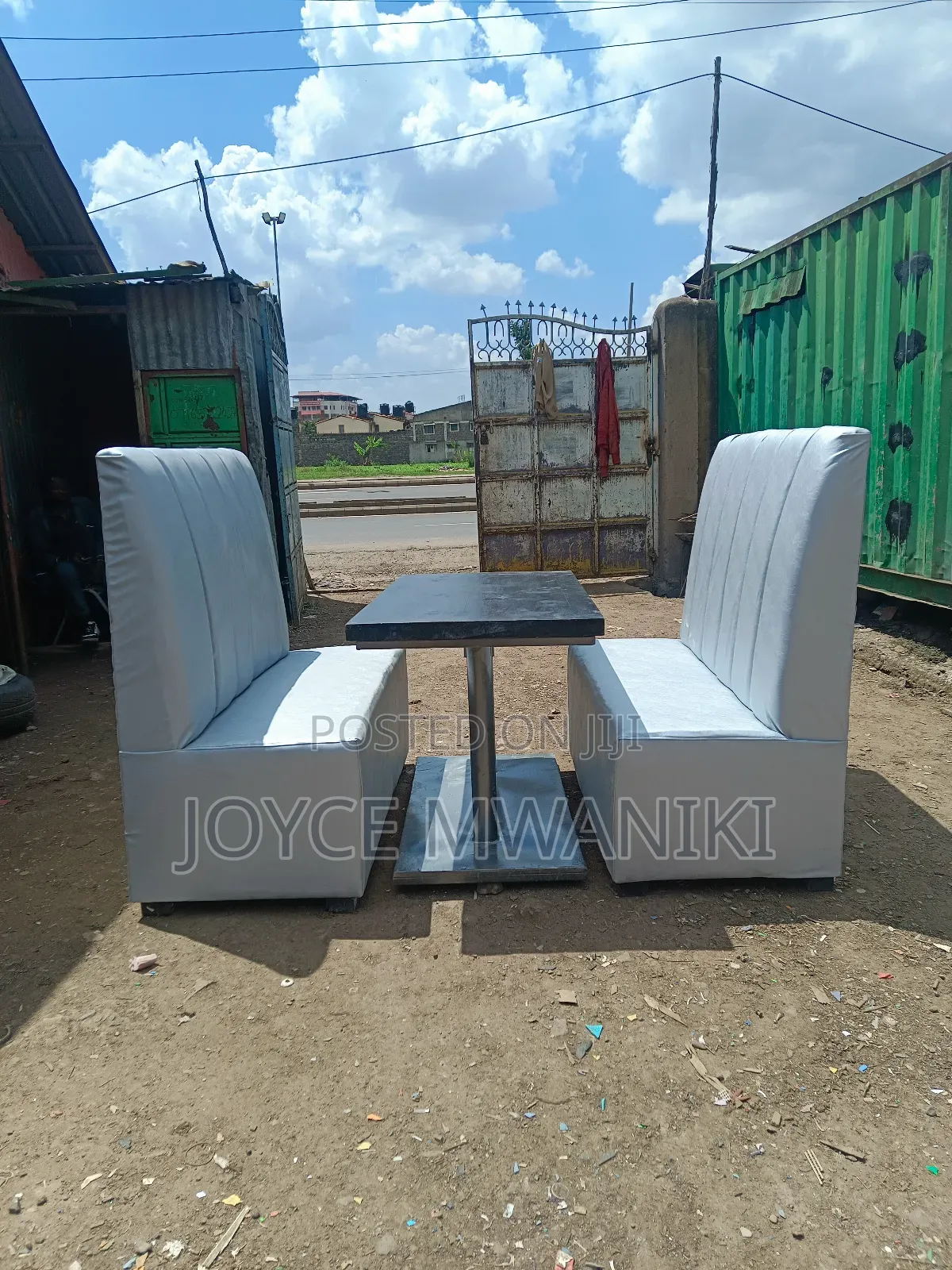 Restaurant Set, 4 Seater Couch and a Table 