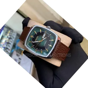 New In Seiko Leather Automatic Watch 