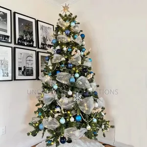 Christmas Ribbon Tree Decoration Mesh Tulle Roll Fabric.Ar