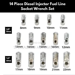 Vehicle Diesel Injector Fuel Line Socket Wrench Set,