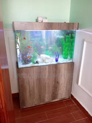 Modern Glass Aquarium With Cabinet