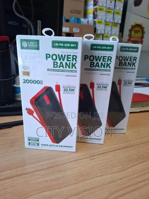 Lightwave Powerbank With Fast Charging Cable 20000mah 22.5W