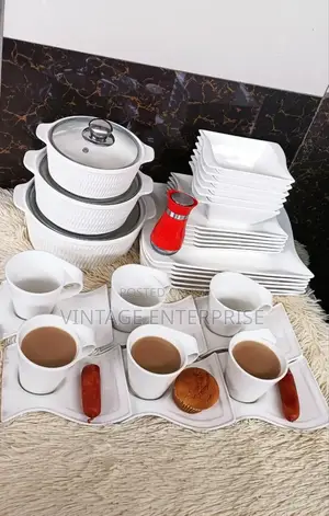 33pcs Dinner Set White