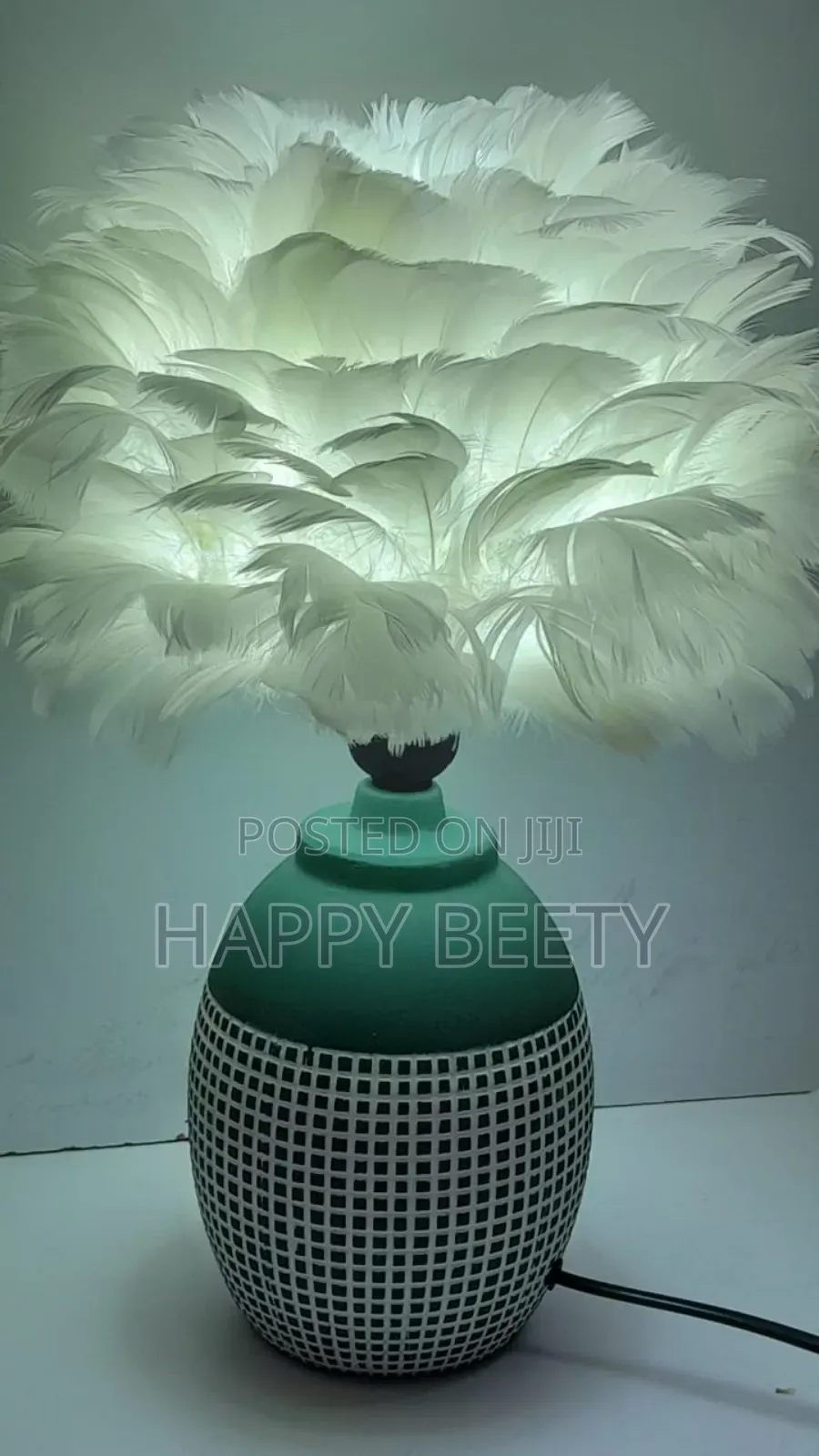 Crystal Feather Table Lamp/Bedside Lamp