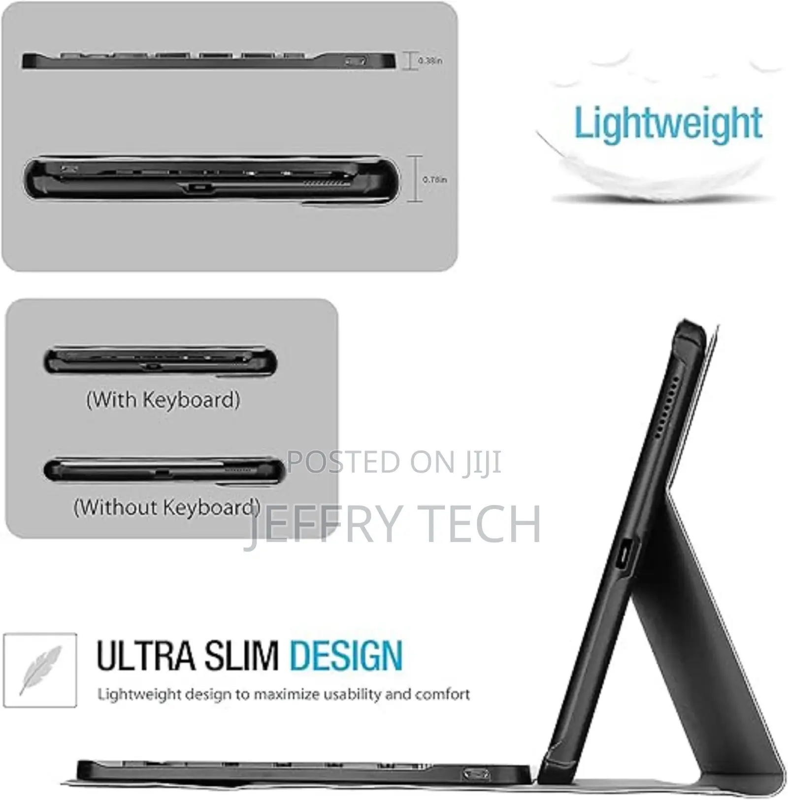 Procase Keyboard Case for Lenovo Tab M10 Plus 10.3 Inch