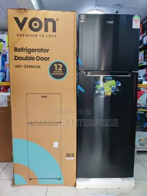 Von Fridge Double Door Refrigerator