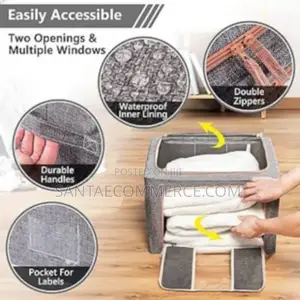 Foldable Metal Frame Cloth Storage Bag