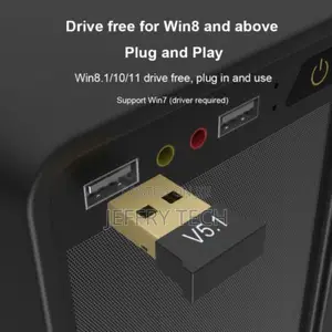 Bluetooth USB Drive V5.1 Mini Wireless Dongle Adapter PC Win