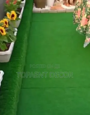 Balcony Vase Area Artificial Grass Carpet