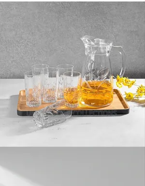 *7pc Water Glass Set*Capacity:* 1.8ltrs and 300ml .