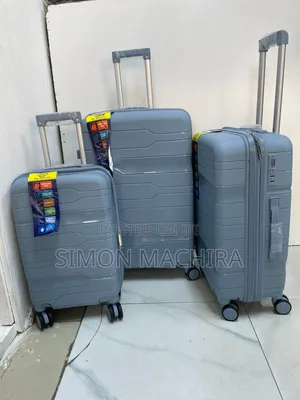 Blue 3 in 1 Unbreakable PP Suitcases