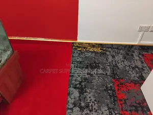 Red Office Waiting Lounge Carpet