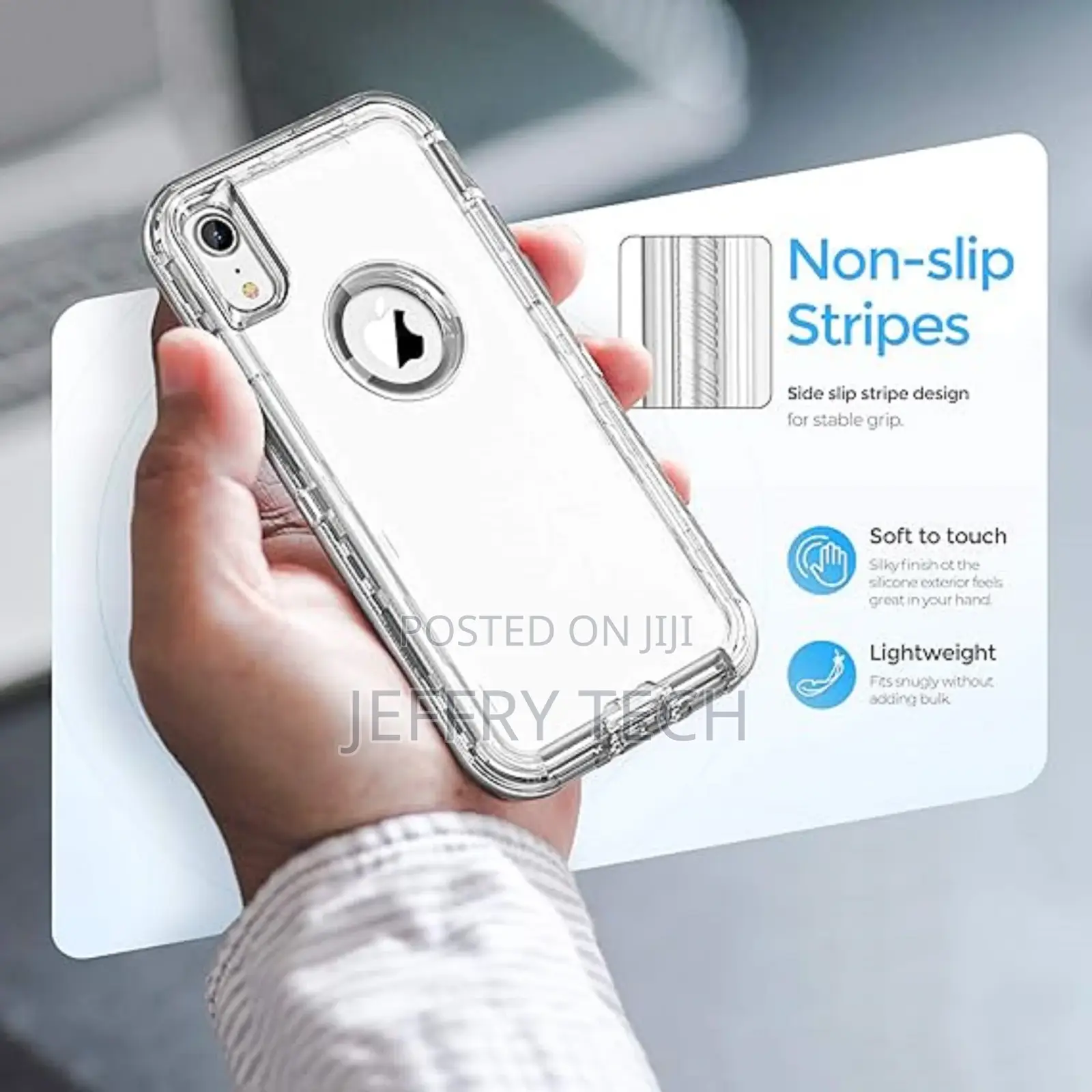iPhone Xs Max Case, Shockproof Anti-Fall Clear Case