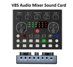V8S Rechargeable Sound Card For Bm800 Condenser Mic Type C