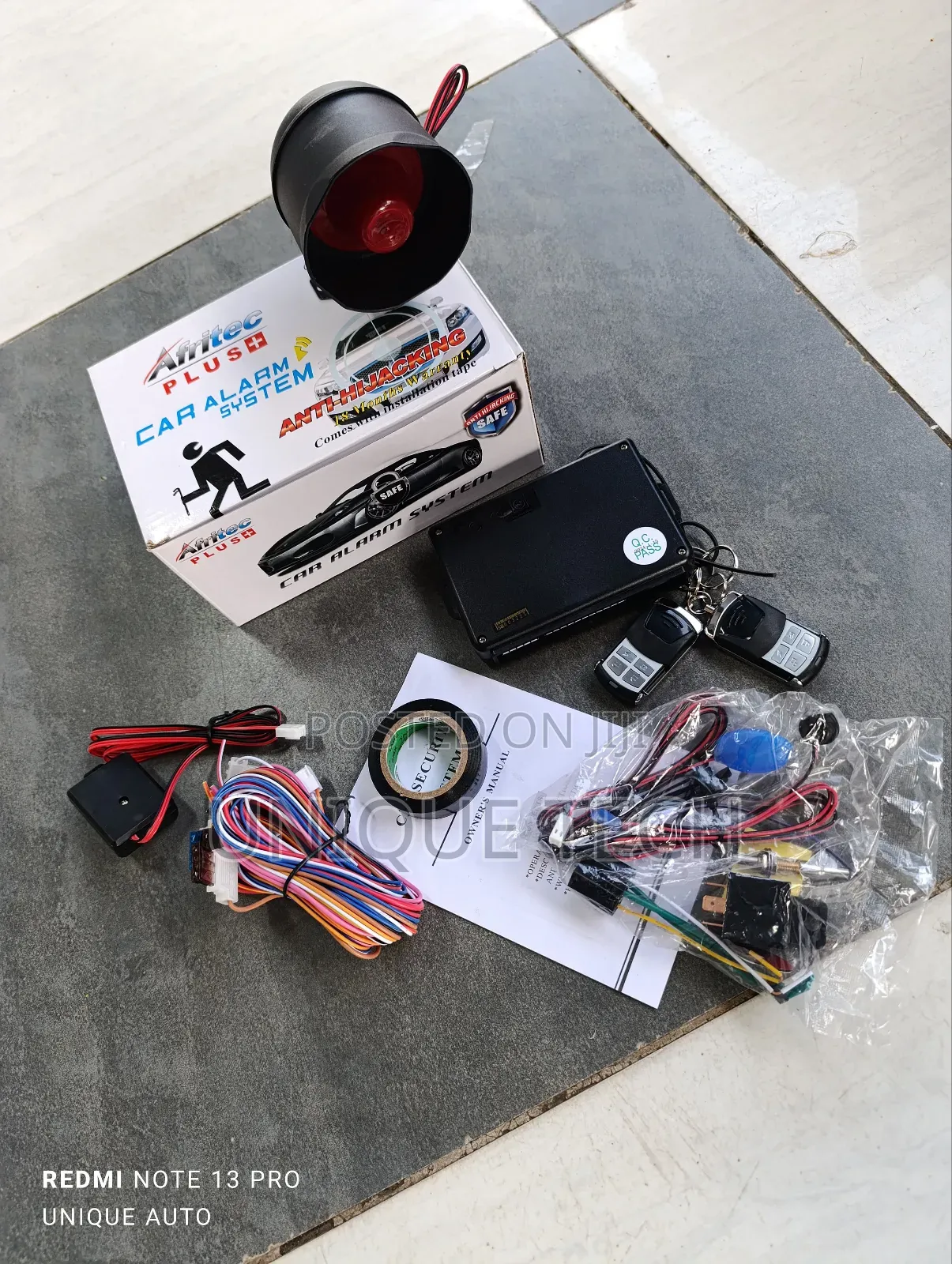 Afritec Car Alarm Engine Immobilization for Maximum Security