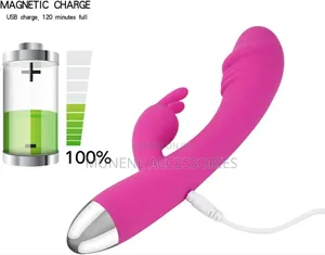 Realistic Rabbit Vibrator With Ears for G-Spot Clit Sex Toy