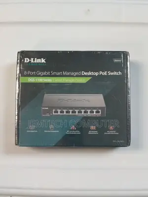 D-Link 8 Port Poe Smart Gigabit Managed Switch + 2 SFP Ports