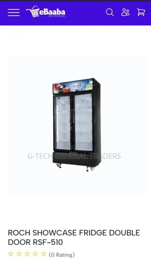 Roch Double Door Showcase 510l Display Fridge