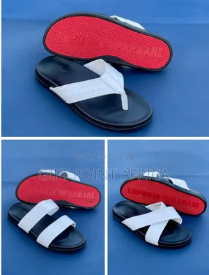 Emporio Armani Leather Sandals for Men