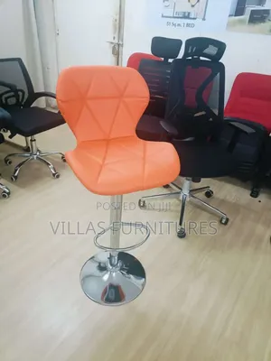 Adjustable Height Leather Bar Stools