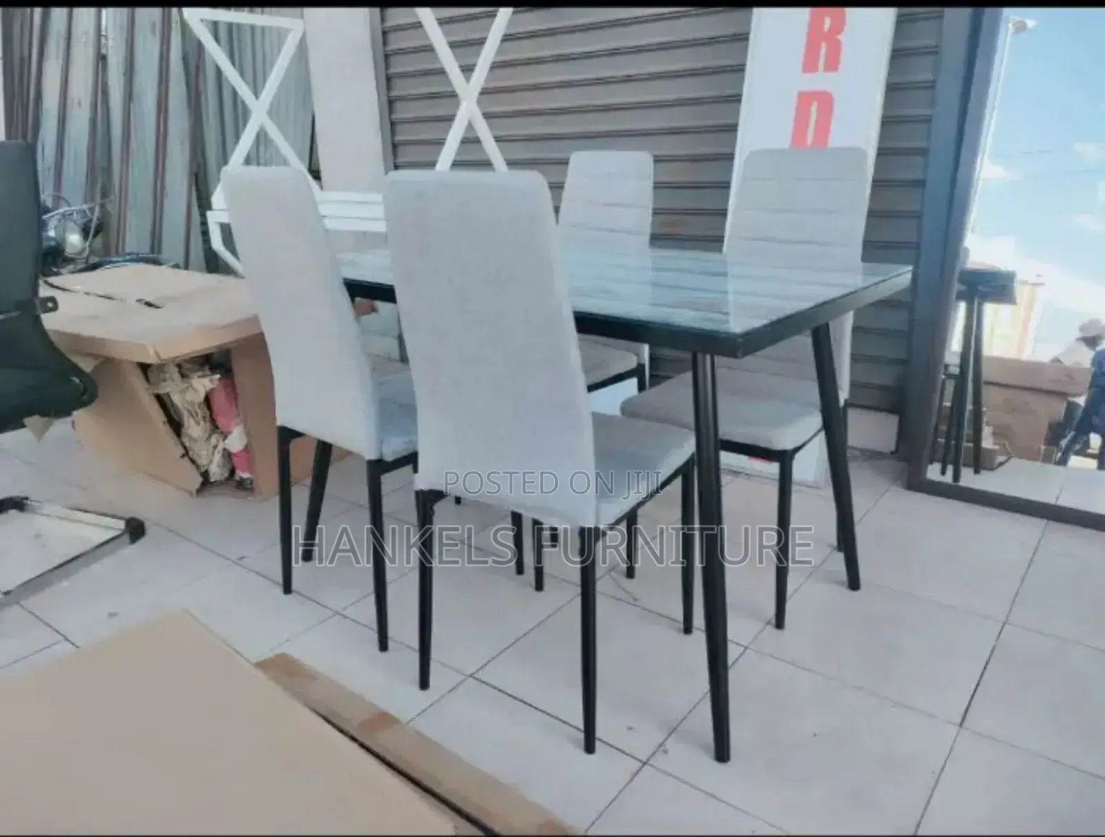 Glass Top Dining Table