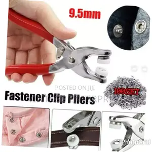 Metallic Snup Button Pliers Set