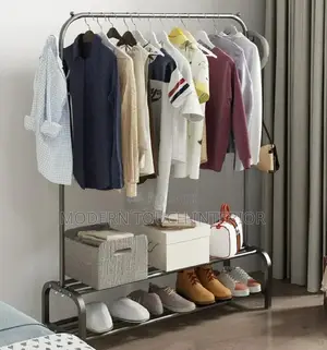 Clothing Rack With Shoe Organizer