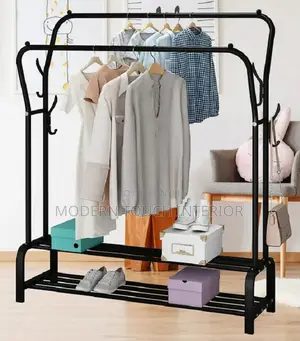 Clothes Rack With Stylish Shoe Storage