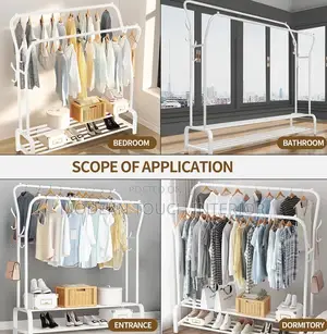 Multi-Functional Shoe and Clothes Rack