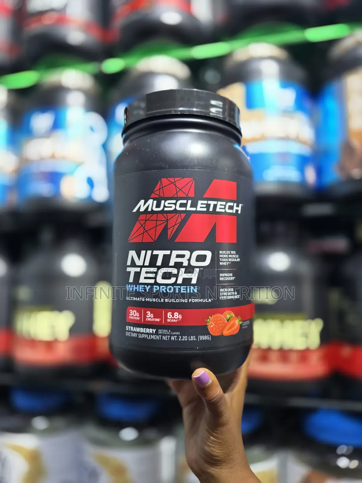 MT Nitro Tech Whey Protein 2.2lbs(998g)