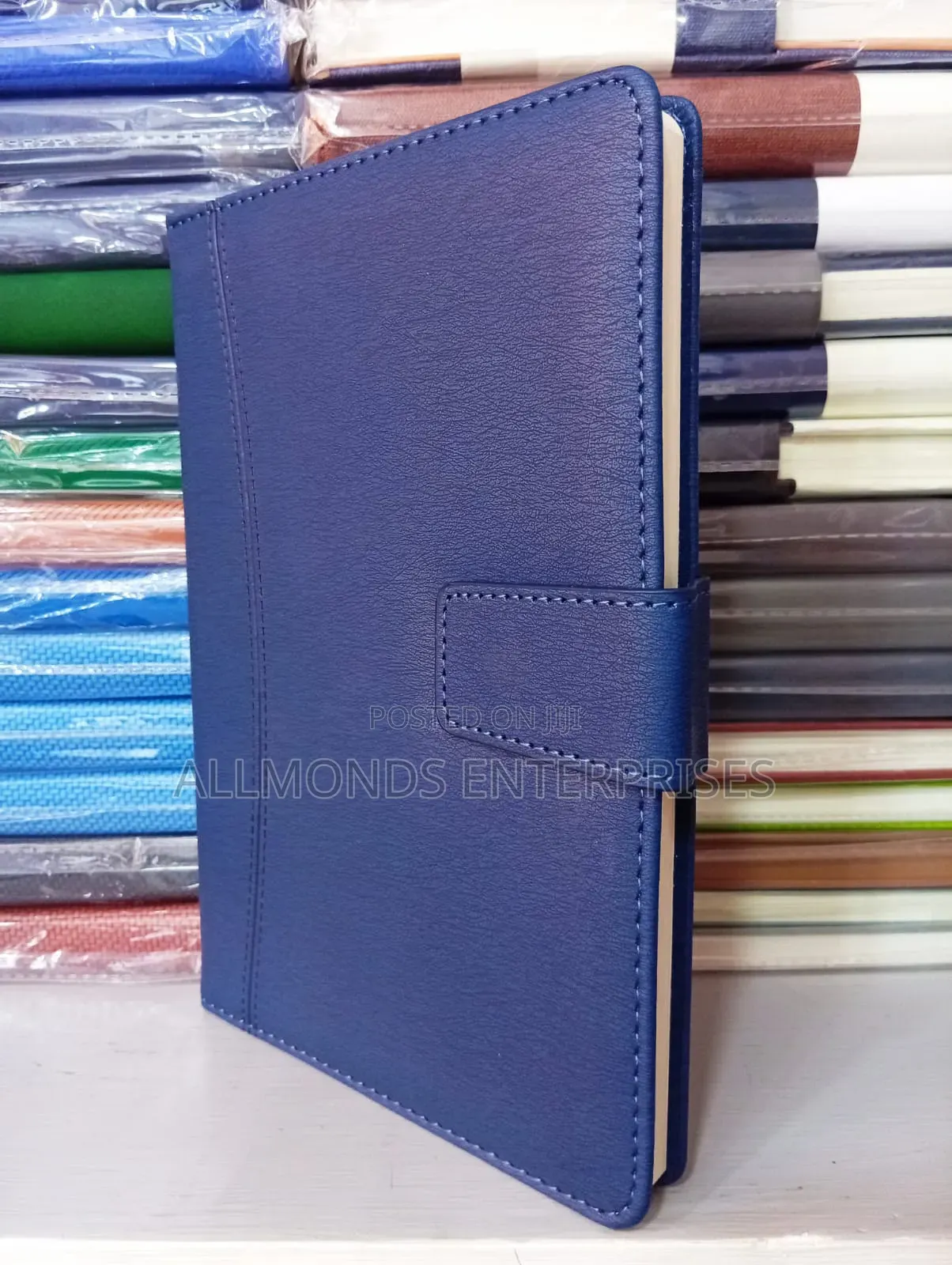 A5 Notebook- Blue, Grey, Brown