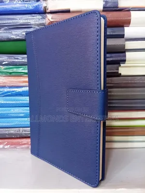 A5 Notebook- Blue, Grey, Brown