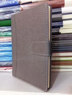 A5 Notebook- Blue, Grey, Brown