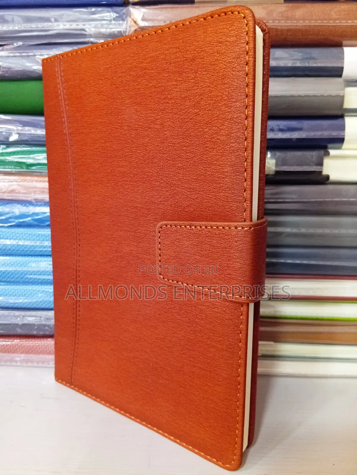 A5 Notebook- Blue, Grey, Brown