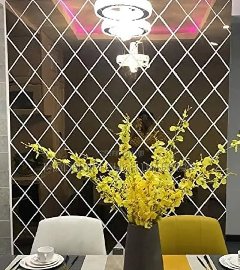 Modern Diamond Acrylic Wall Mirror
